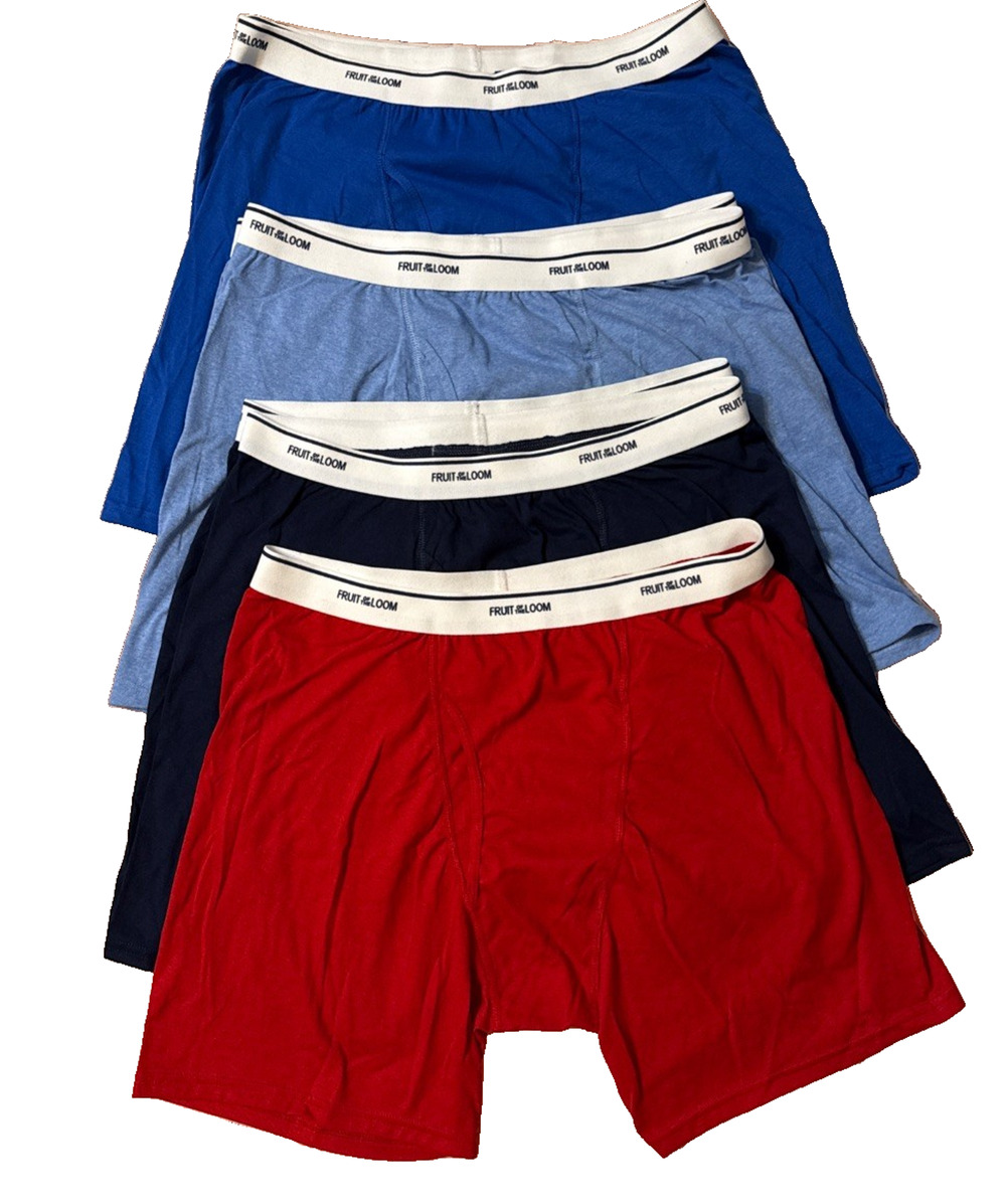 Fruit of the Loom Mens Lightweight Active Cotton Blend Underwear Sz-XL, 7pc READ